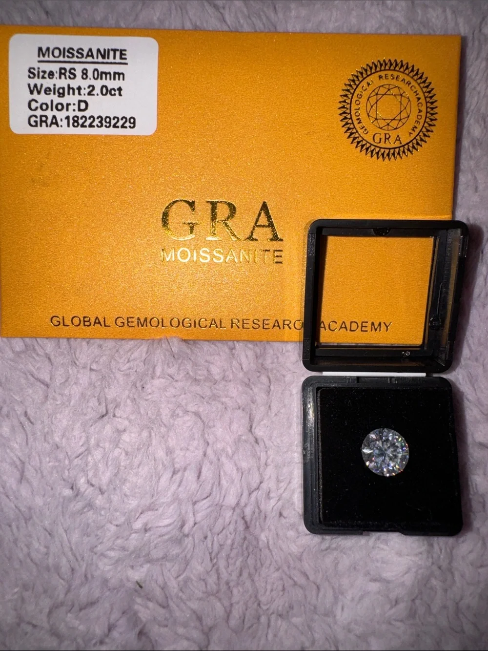 Global gemology research Academy elegant round